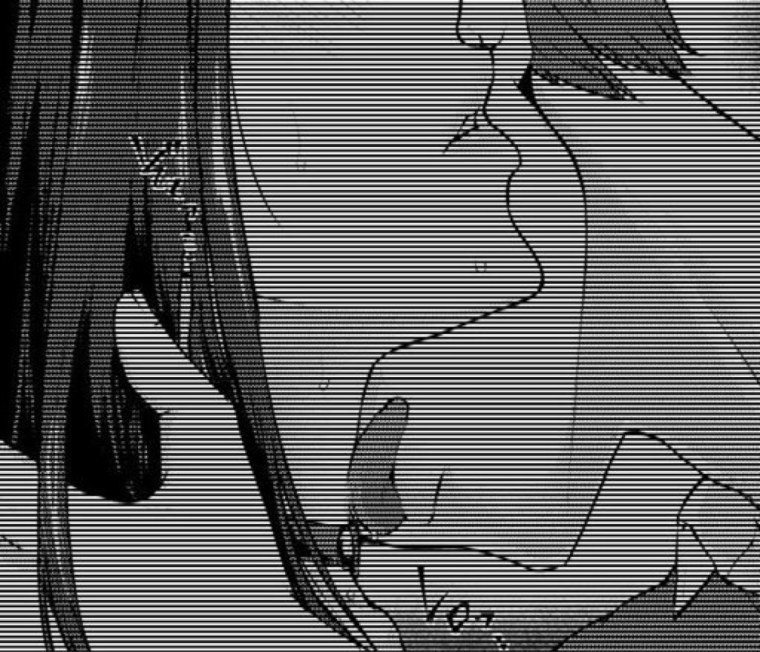 Аниме черно белое в полоску