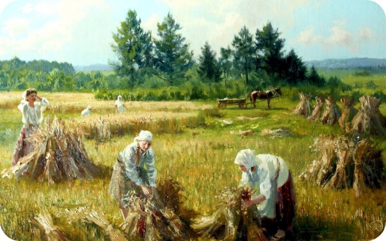 Художник Владимир Жданов сенокос