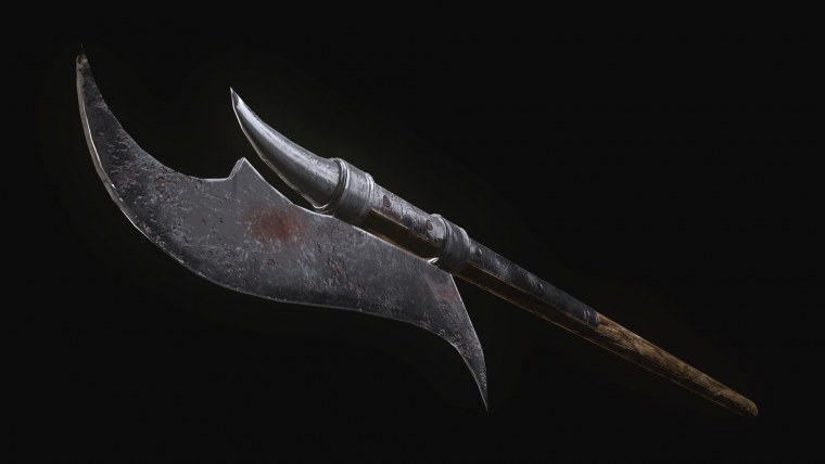 Королевский рыцарь фэнтези алебарда