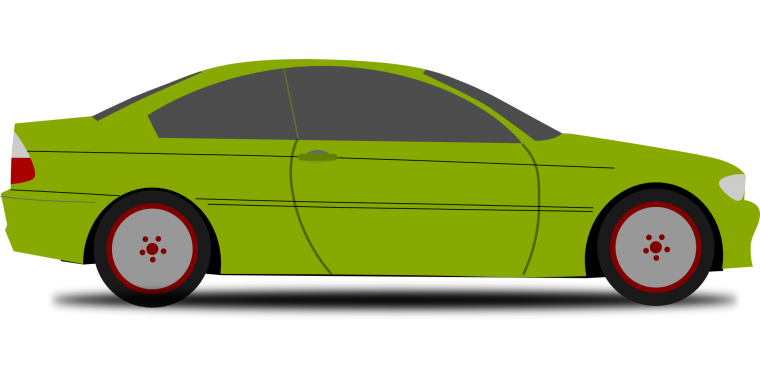 Мультяшная машина с боку