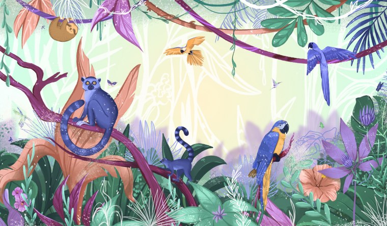 Фотообои для детской с животными