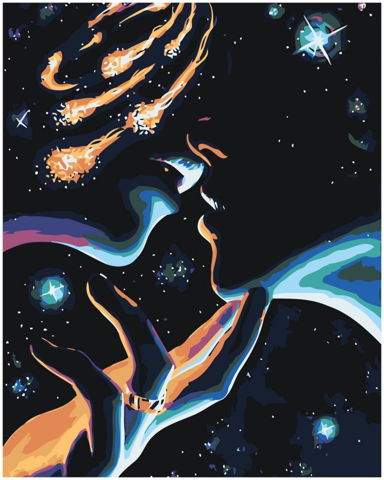 Мужчина и женщина космос