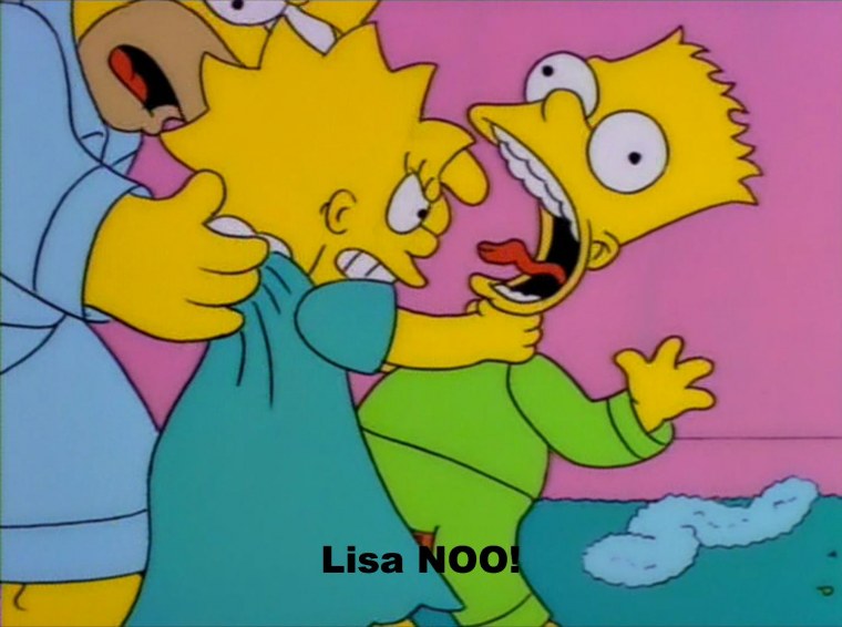 Симпсоны барт и Лиза любовь