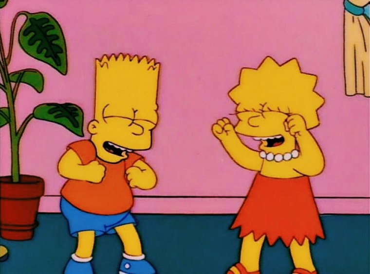 Парная тату Лиза и барт симпсон