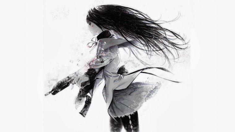 Черные обои аниме