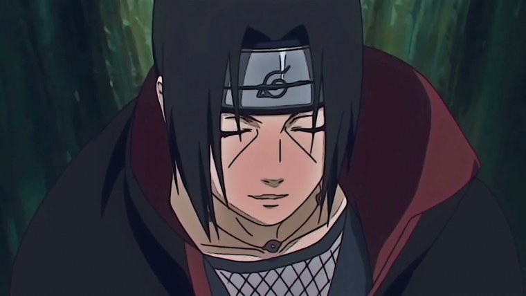 Итачи улыбается