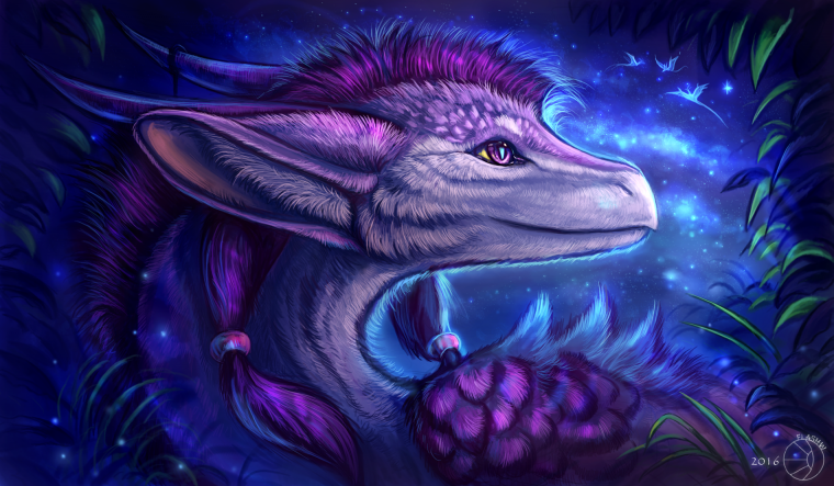 Дракон фиолетовый