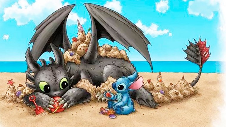 Ночная фурия 4к