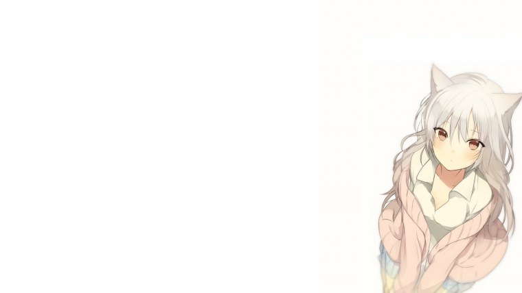 Белые аниме обои