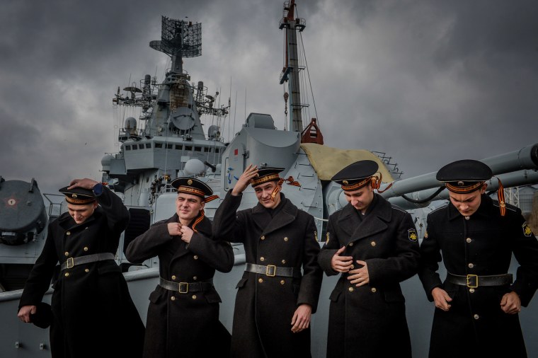 Матросы с крейсера Москва