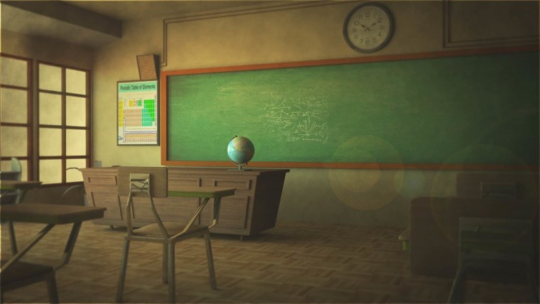 Доска и Учительский стол фон школа класс