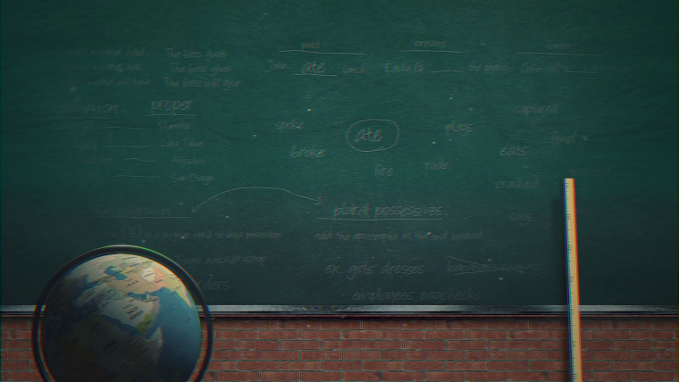 Школьная доска в школе