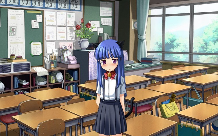 Девочка в школе арт