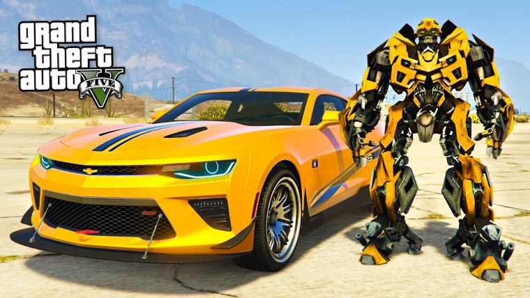 Машинки для мальчиков трансформеры Бамблби