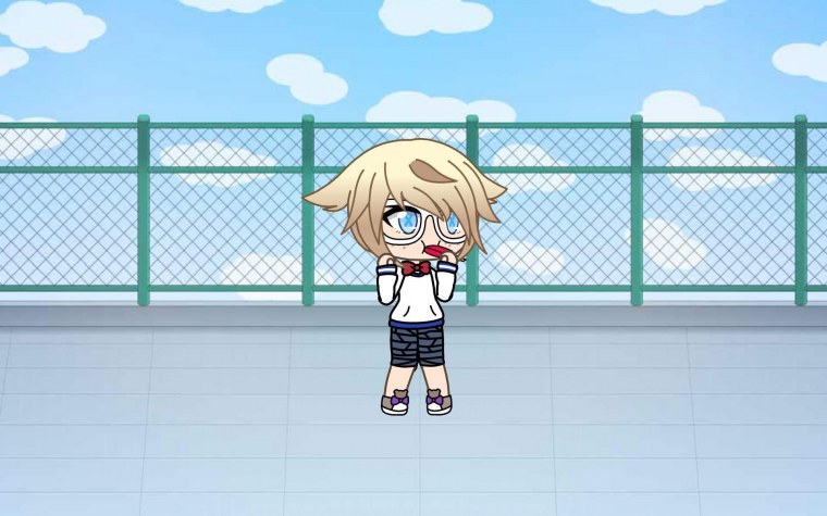 Гача лайф на зелёном фоне