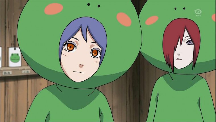 Яхико Конан и Нагато в Лягушачьем костюме