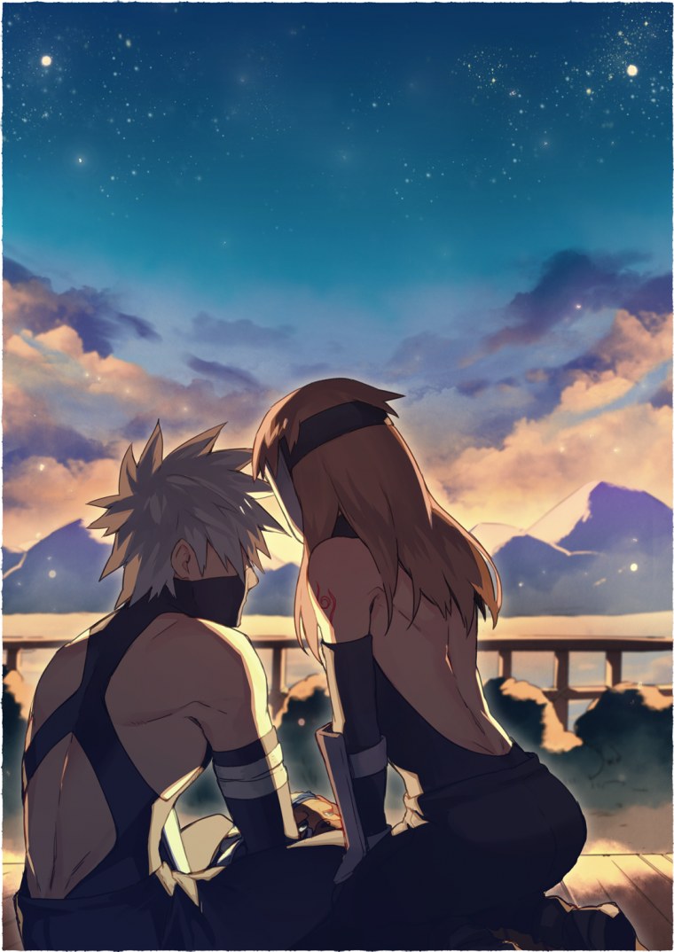 Аниме Наруто Какаси и Ямато