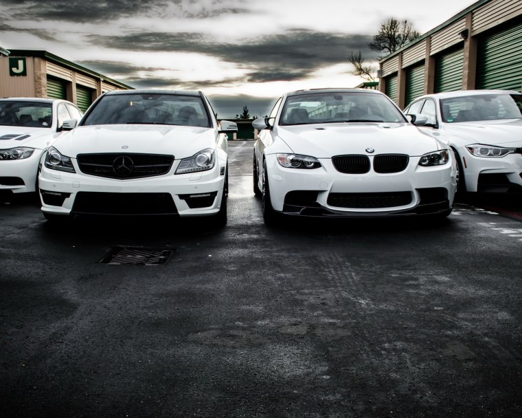 BMW e90 vs Mercedes c280