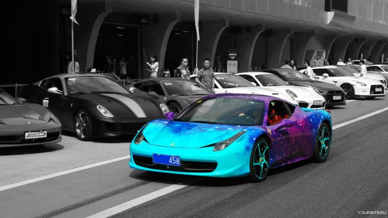 Ниссан ГТР неон