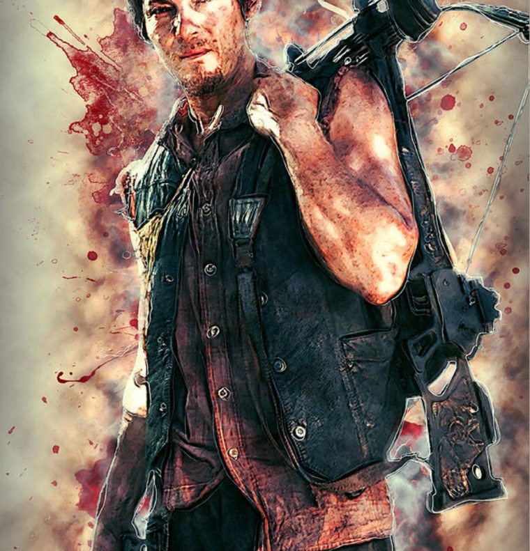 Дэрил Диксон Ходячие мертвецы арт