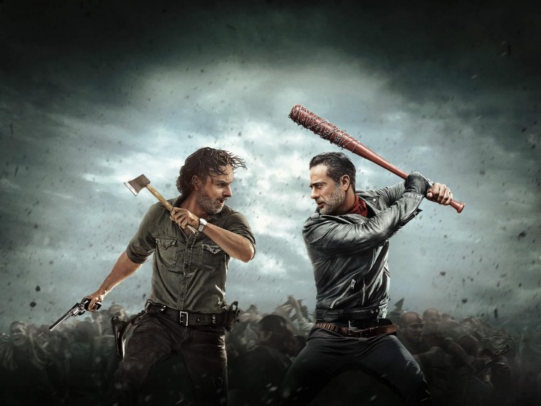 Ходячие мертвецы Ниган против Рика