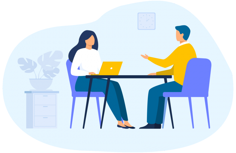 Собеседование иллюстрация