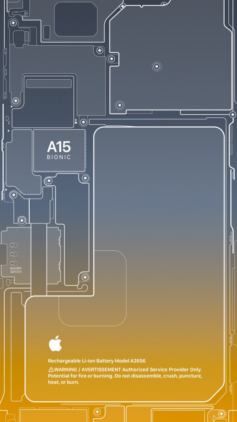 Обои внутренности iphone 13 Pro Max