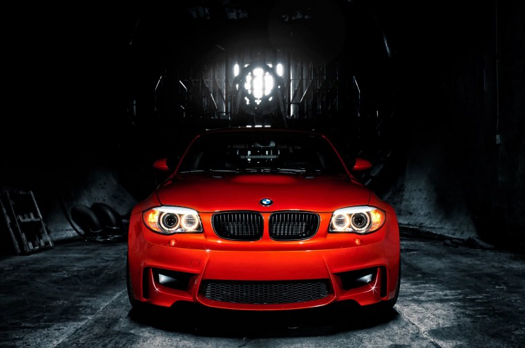 BMW 3 e82 фары красные