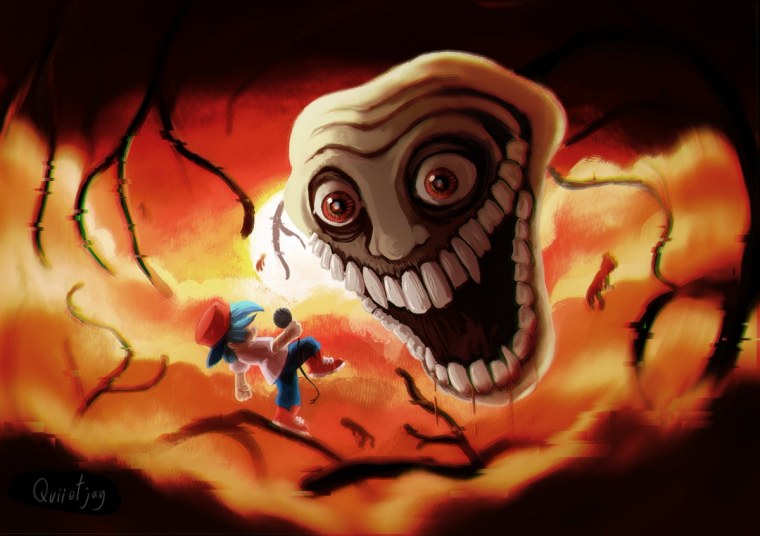 Злой троллфейс жуткий