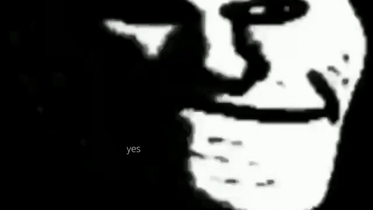 Тролль фейс в темноте