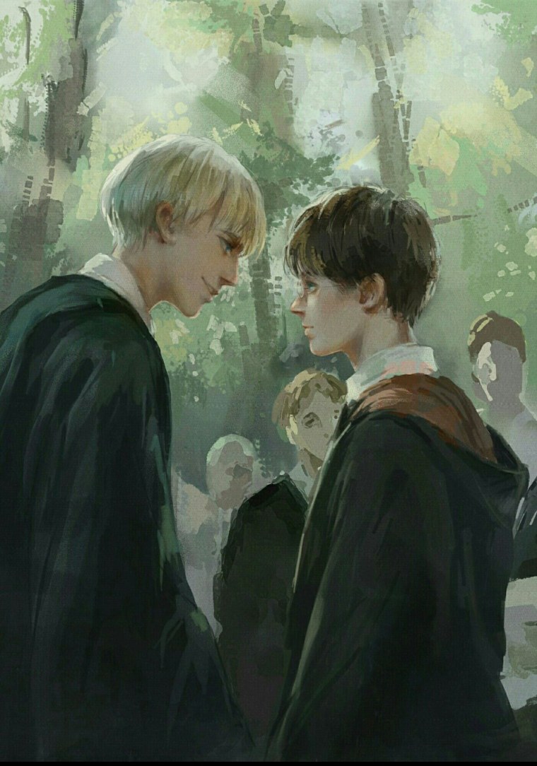 Драко Малфой и Гарри арт