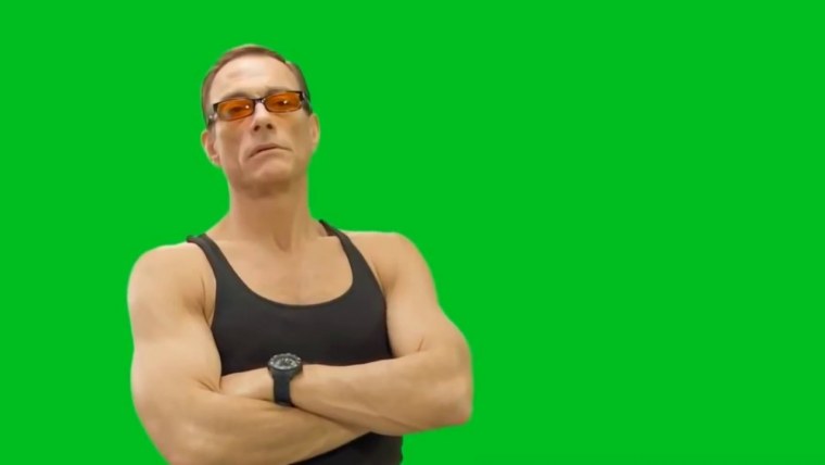 Жан Клод Ван Дамм хромакей gif