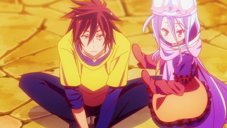 Аниме Широ и Сора Скриншоты