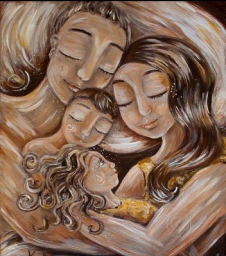 Счастливая семья иллюстрации