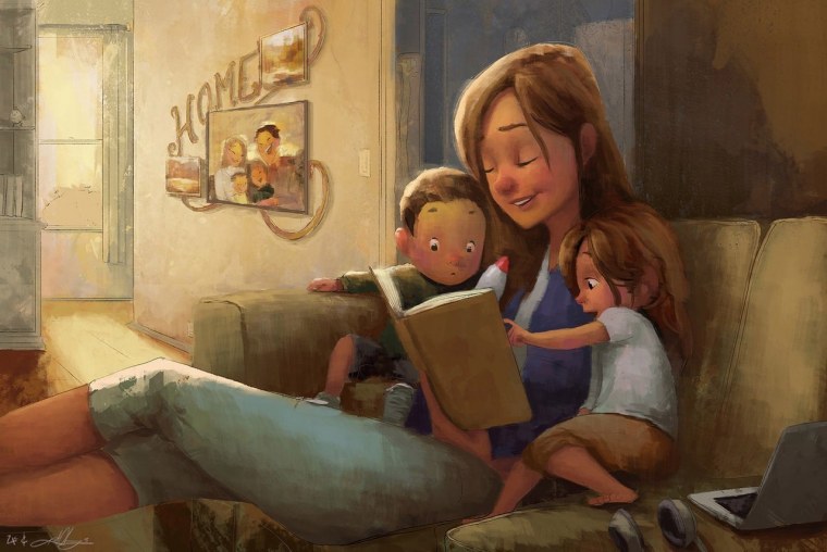 Картины Кэти Берггрен материнство