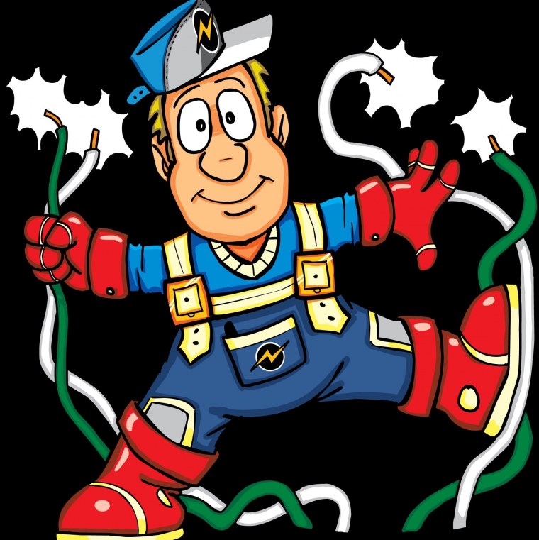 Электромонтажник мультяшный