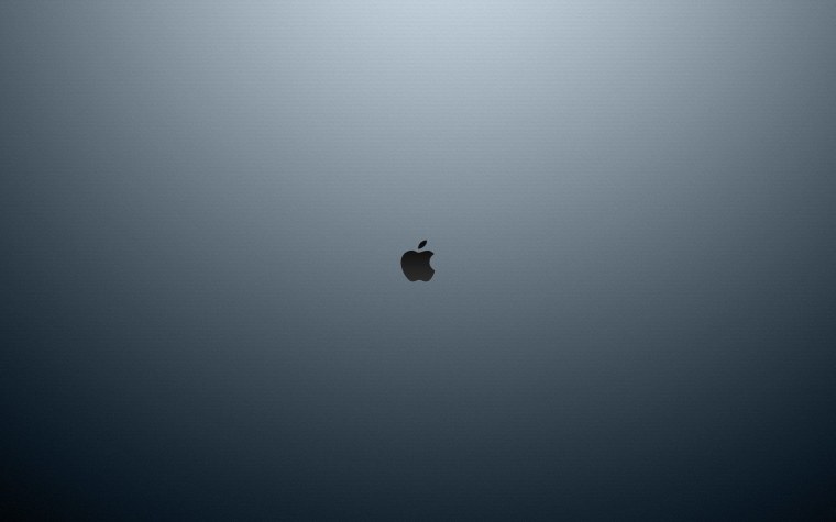 Металлический логотип Apple