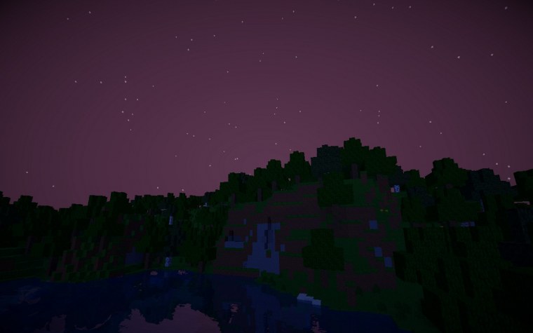 Майнкрафт ночь с шейдерами