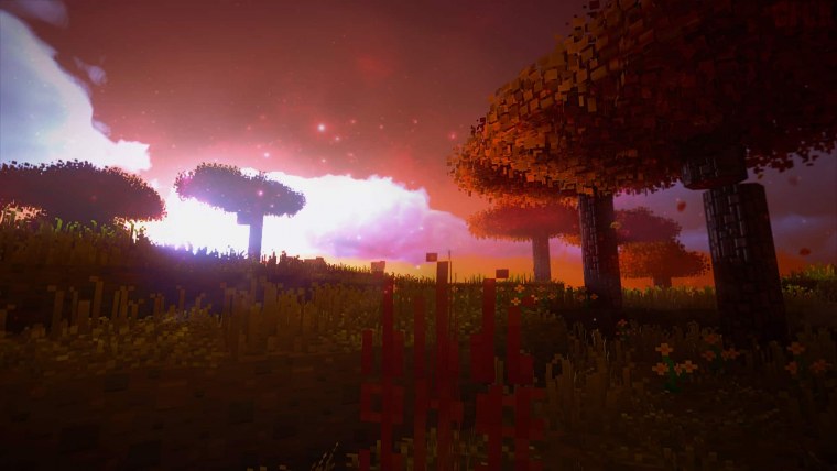 Синий фон майнкрафт