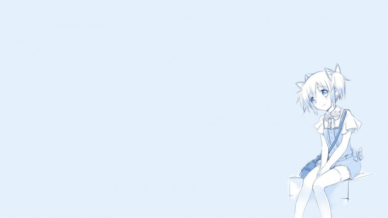 Белые аниме обои