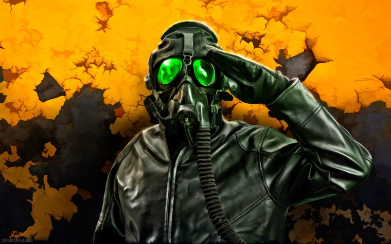 Знак радиации в стиле сталкер