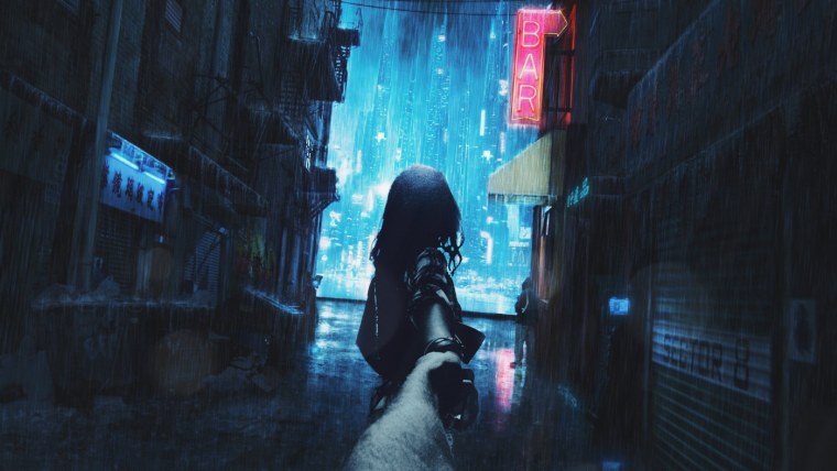 Cyberpunk 2077 дождь