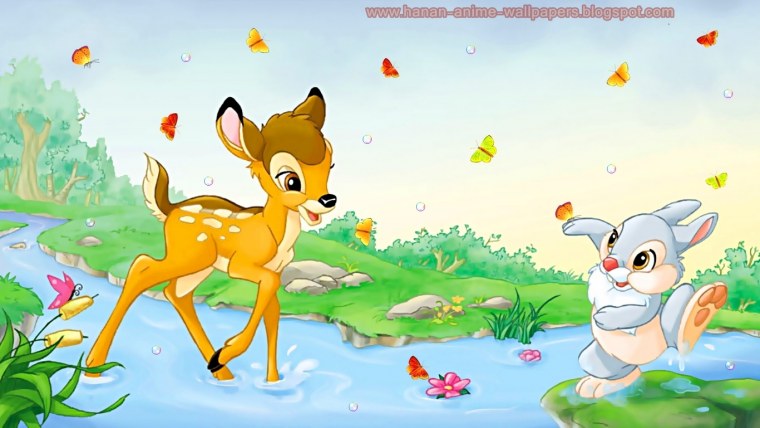 Оленёнок Бэмби и зайчик