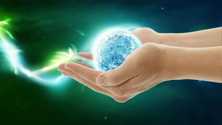 Энергетический шар в руках