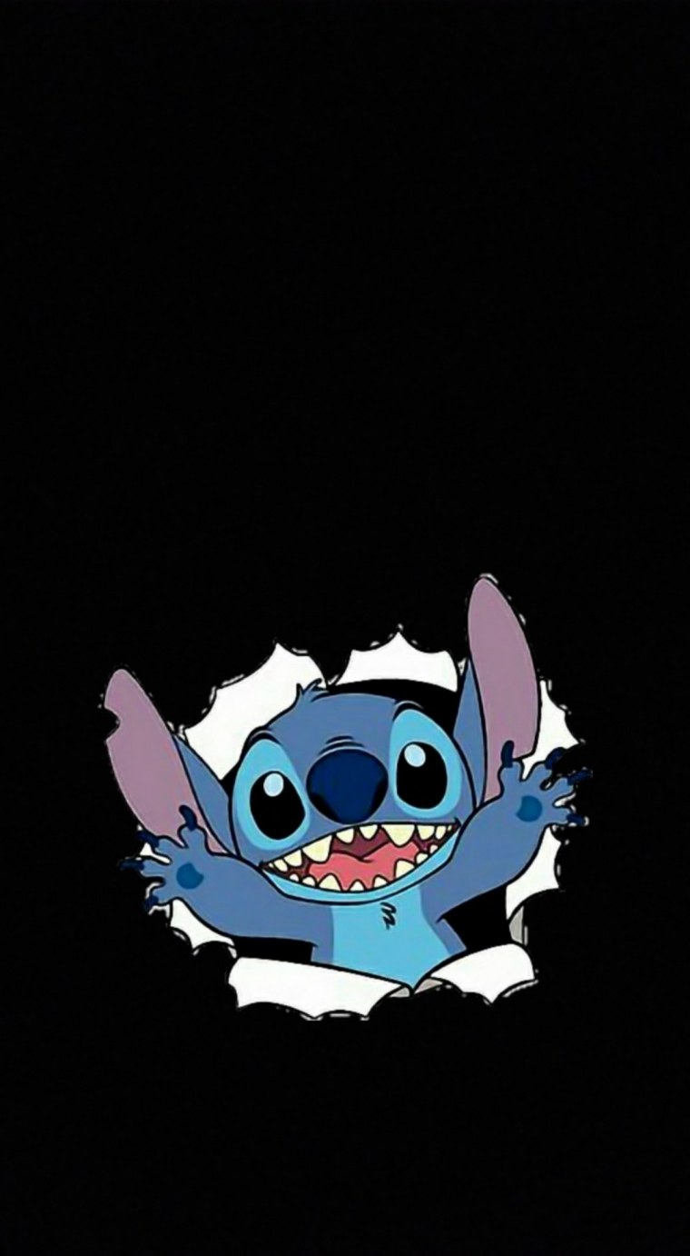 Ститч на темном фоне