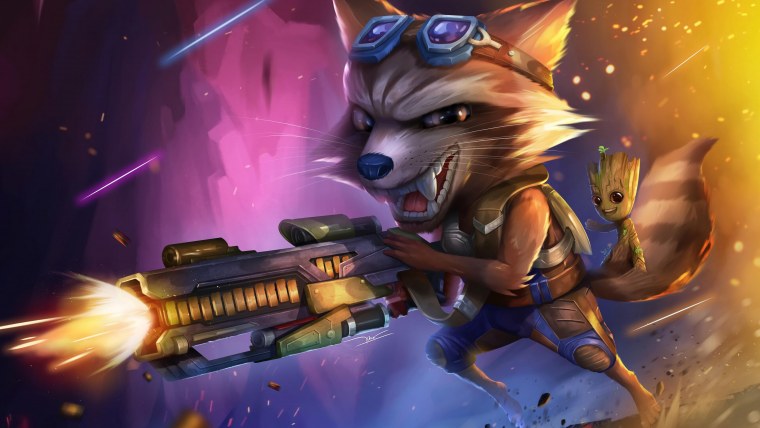 Стражи Галактики Rocket Raccoon