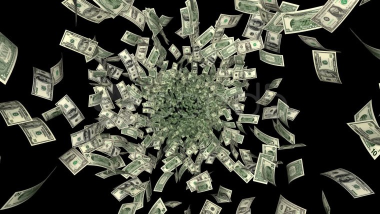 Деньги падают