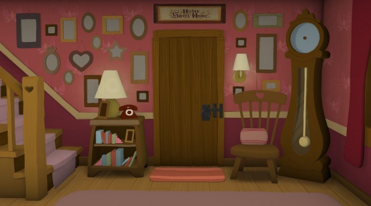 Коридор комната мультяшная