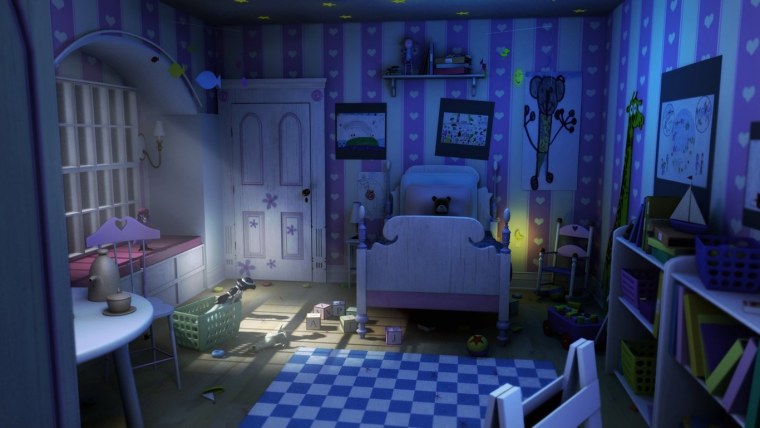 Интерьер комнаты из мультиков