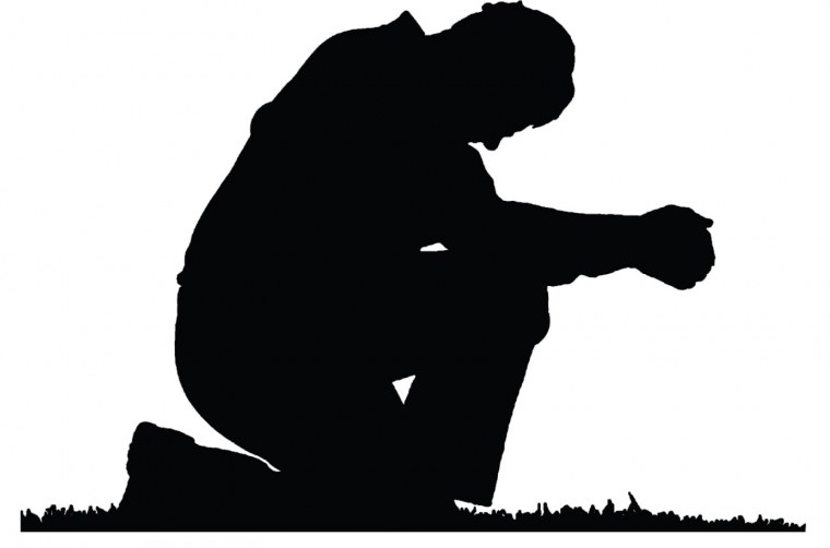 Силуэт человек-олень